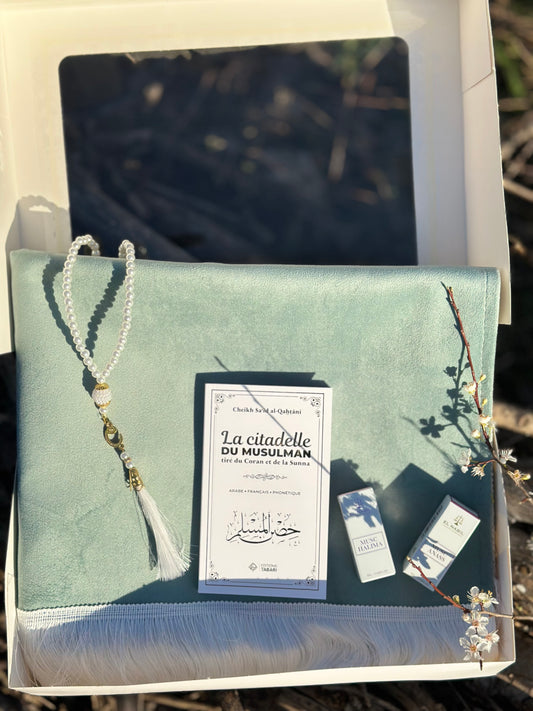 Coffret , tapis de prière personnaliser